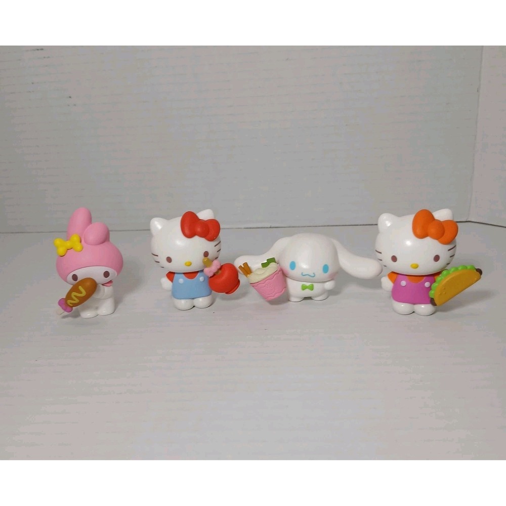 Sanrio Hello Kitty and Friends Sweet & Salty Figures Lot of 4 Melody Cinnamoroll